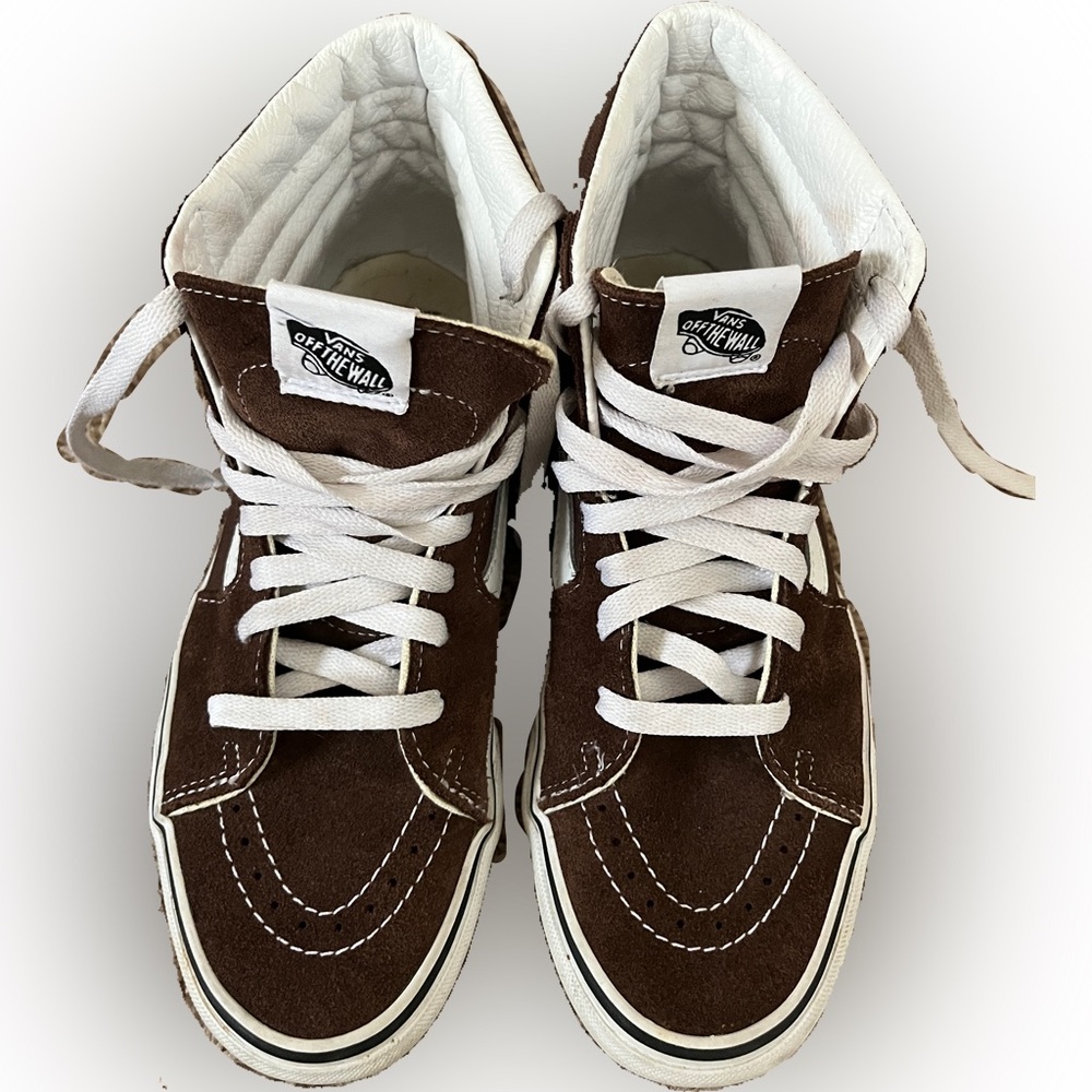 VANS Sk8-Hi Shoes dark brown Women's size 8.5 mens size 7
